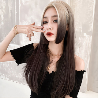 23 Inches Heat Resistant Fiber Wig - Gradient Color